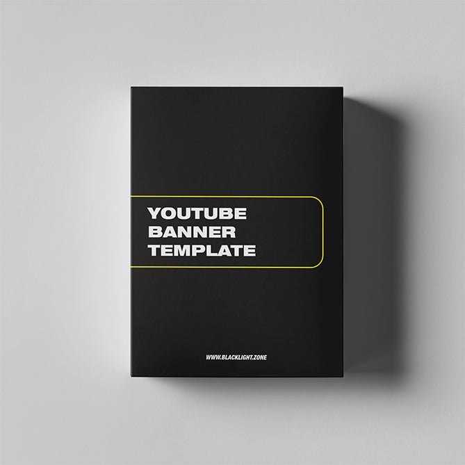 YouTube Banner Template - BLACKLIGHT