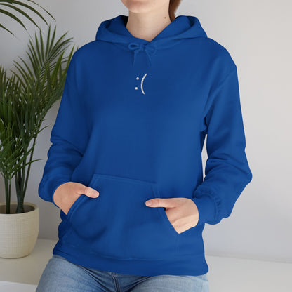 Blue Screen of Death Smiley Windows Blue Error Screen Embroidery Hoodie - BLACKLIGHT