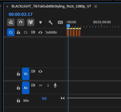 TikTok Subtitle Styling Template - BLACKLIGHT